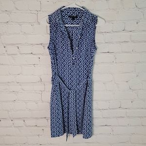 Banana Republic Blue/White pattern Dress